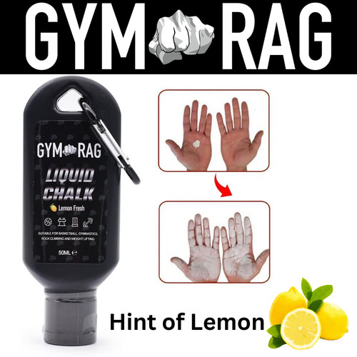 Liquid chalk gym - chalk, rag,